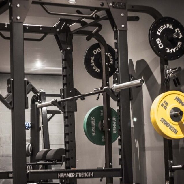 an image of squatting gym equipment at volt gym a burscough gym